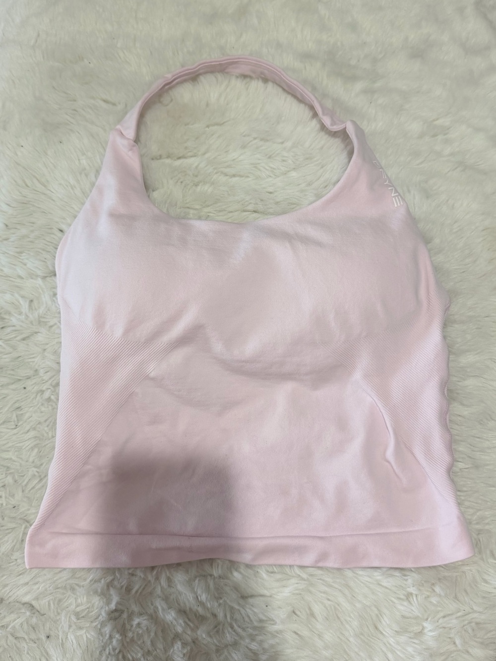 Light Pink Halter Tank Top — Sleek Everyday Layer